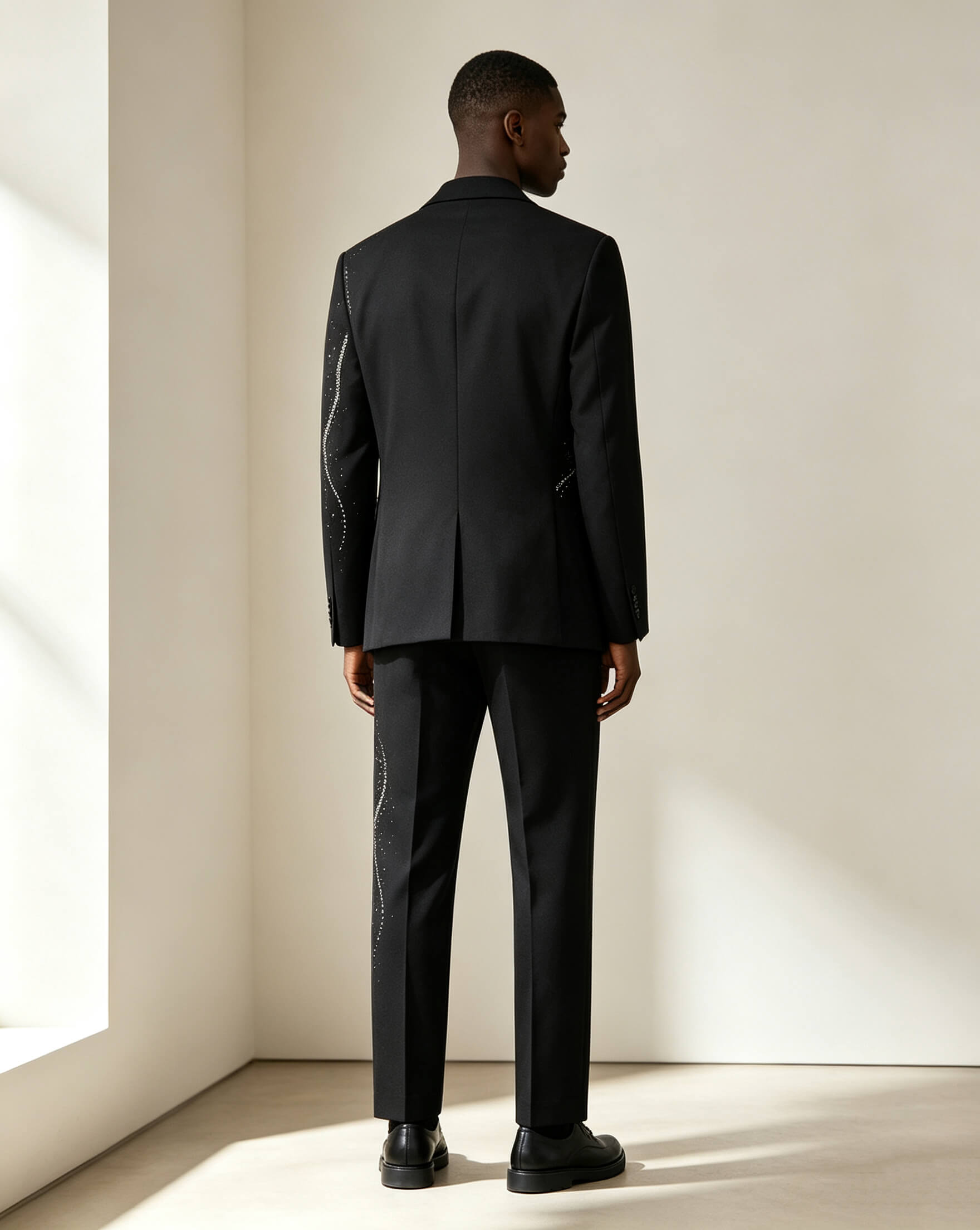 Hot-fix Rhinestone Tailored Suit - Image 3